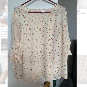 Lauren Conrad cherry shirt